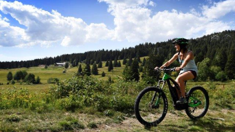 Photo vlo tout terrain sentier Chamrousse