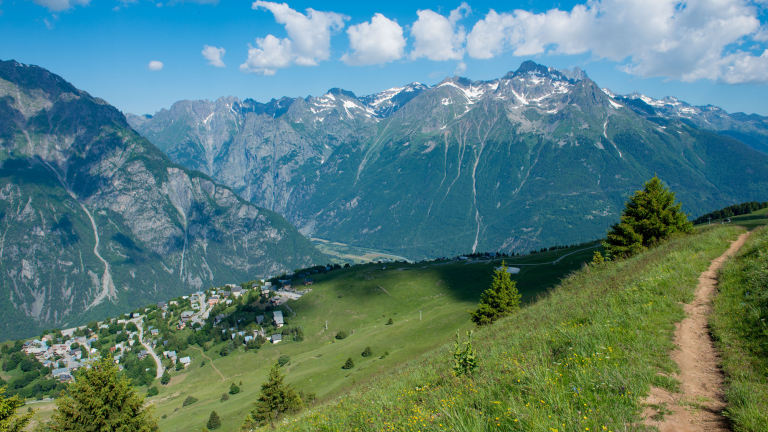 Sentier panoramique Villard Reculas - Alpe d'Huez