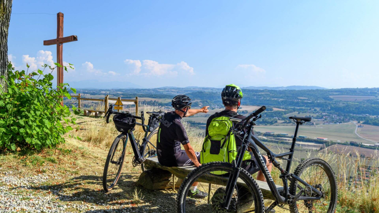 VTT Le bois de Cessieu - vue depuis la chapelle St Joseph