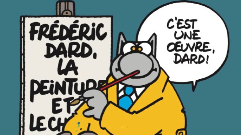 Exposition : Frdric D'Art, San-Antonio s'expose avec Le Chat de Philippe Geluck - muse de Saint-Chef - Balcons du Dauphin