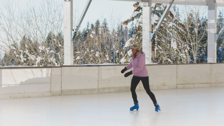 Photo session patinage Chamrousse