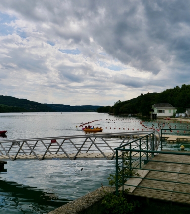 Plage de Paladru ponton