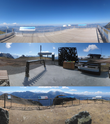 Photo vues panoramiques belvdres et zone pique-nique Croix de Chamrousse