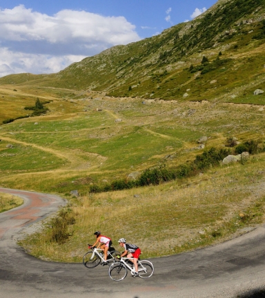 Descente du col de Sarenne vers l'Alpe d'Huez