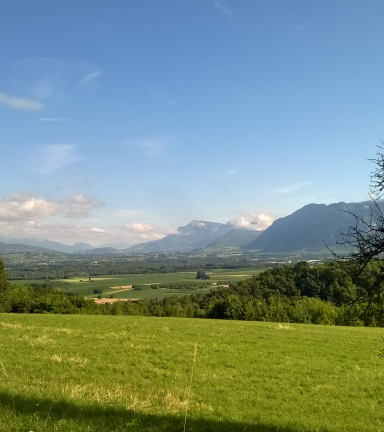 Vue sur le massif des Bauge