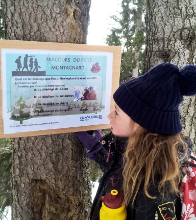 Photo enfant parcours du Petit Montagnard hiver Chamrousse