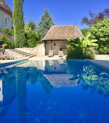 Vue sur la piscine