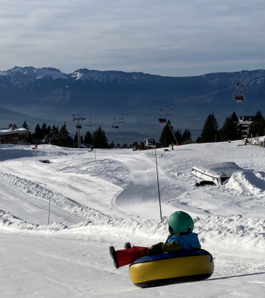 Vue Panorama Tube Park Chamrousse