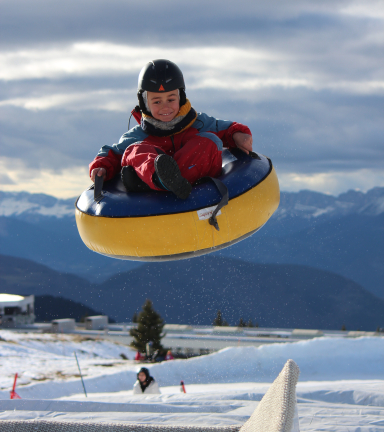 Photo airbag snowtubing Chamrousse