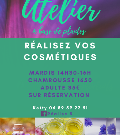 Affiche atelier cosmtique Chamrousse