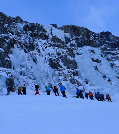 Rassemblement cascade de glace Vallon de la Selle