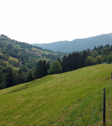 Vue sur la route de la Rouare