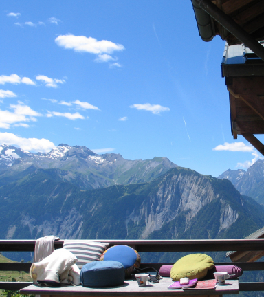 Visuel Yoga exterieur montagne