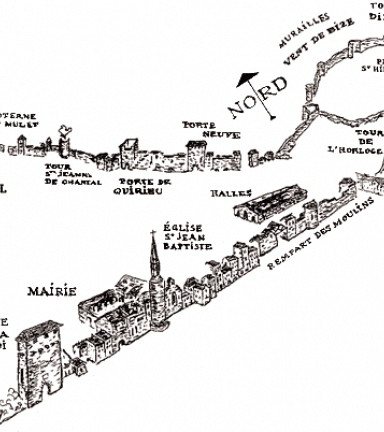 Dessin des fortifications de Crmieu