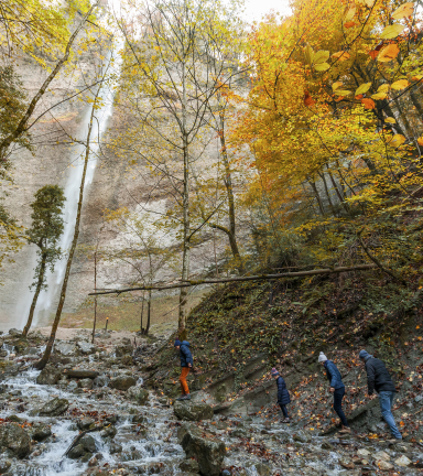 Cascade de la Pisserotte  l'automne