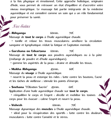 Sakti - Massage ayuverdique flyer