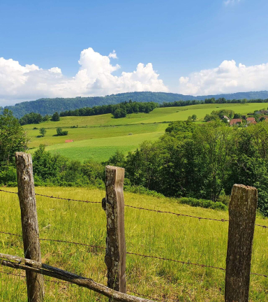 Randonne Sacr Coeur et prairies vallonnes