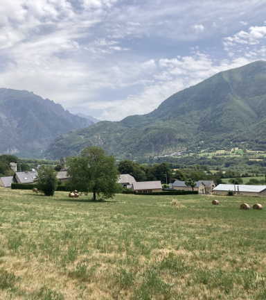 Le paysage depuis Valbonnais