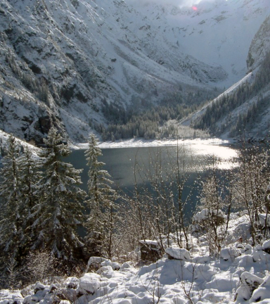 Lac lauvitel en hiver