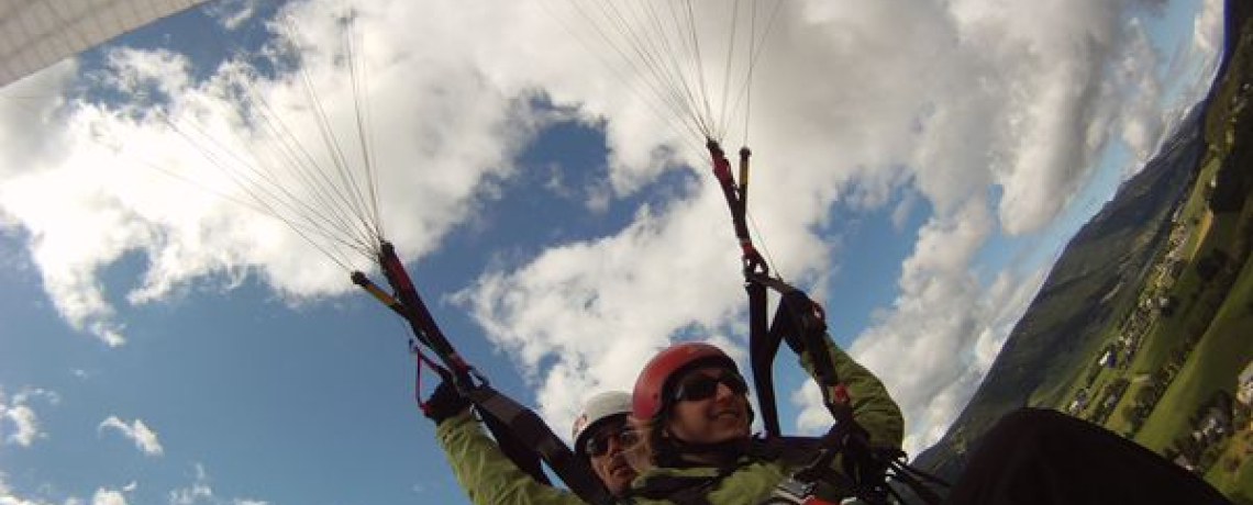 Parapente, Baptème bi-place sensation