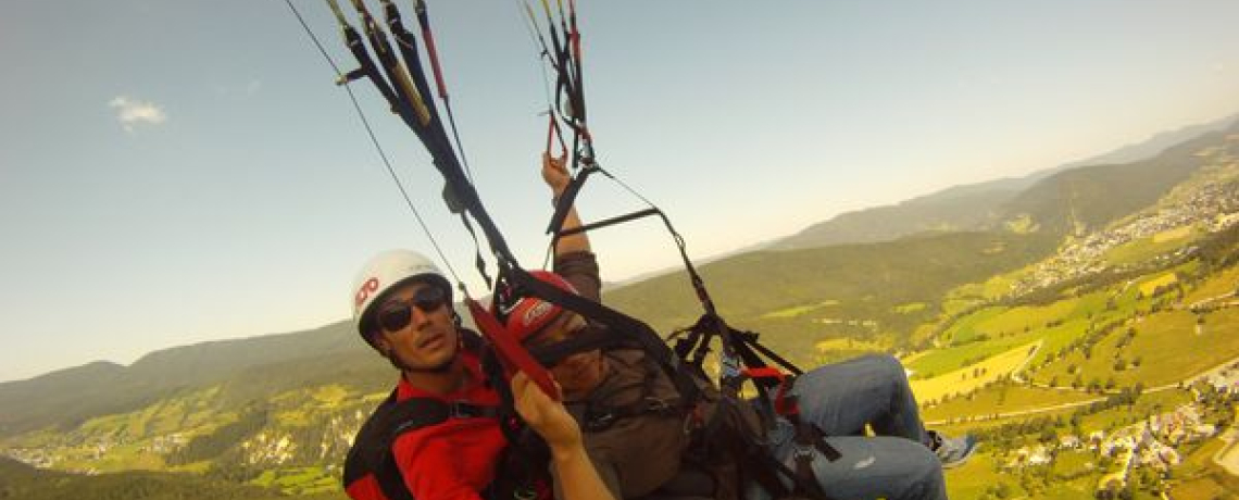 Parapente, Baptème bi-place performance