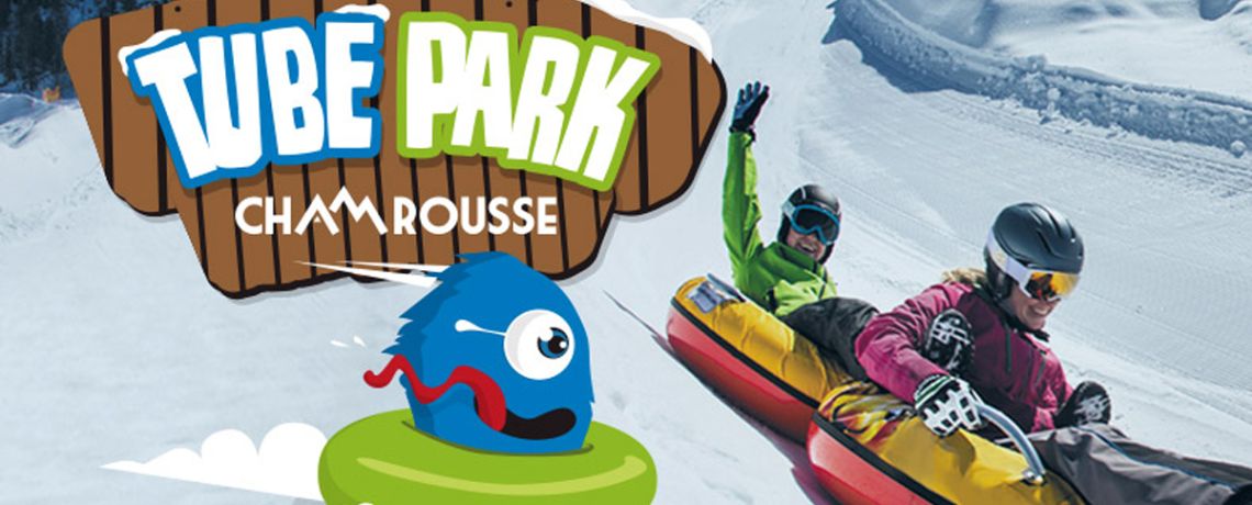 Affiche snowtubing Chamrousse