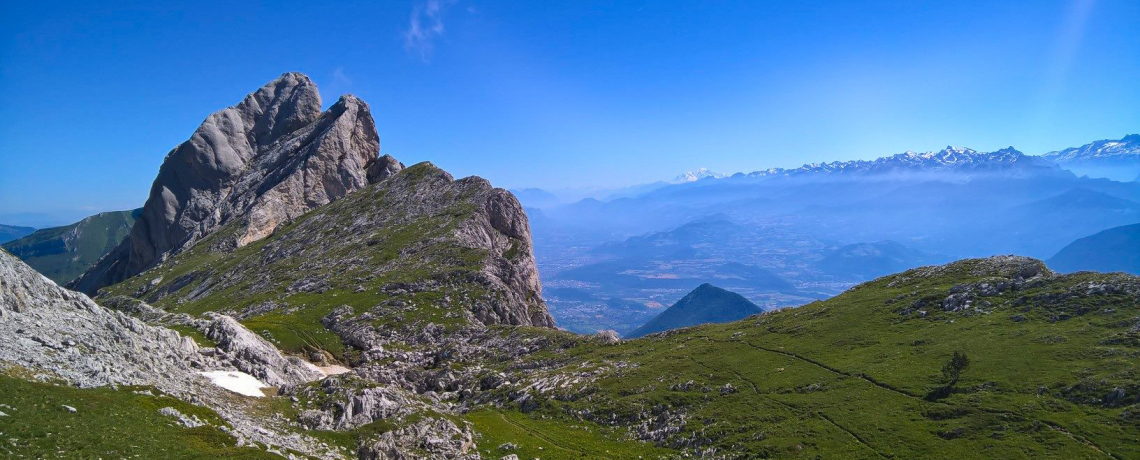 Vue depuis le Pas de l'Oeille pour le retour