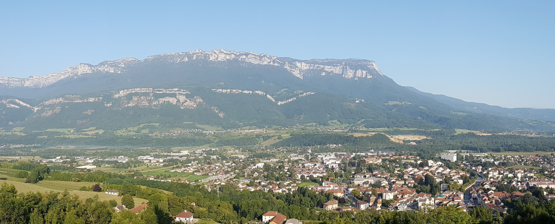 Point de vue sur la valle et des Contreforts de la Chartreuse