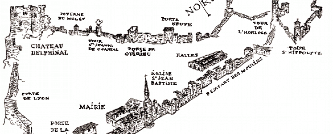 Dessin des fortifications de Crmieu