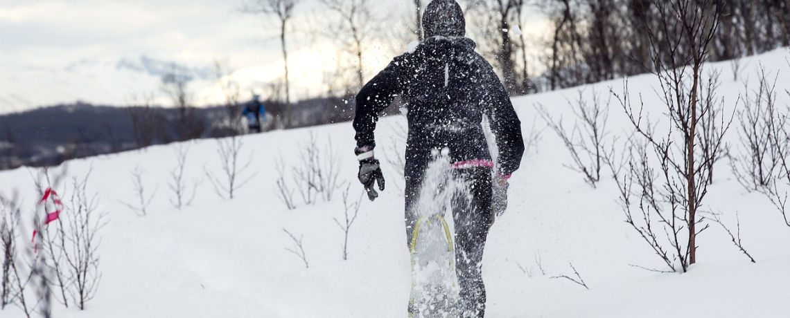 Sentier raquettes : Les Combes en famille