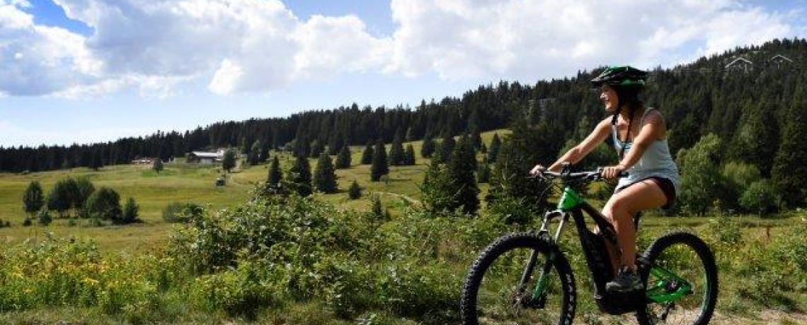 Photo VTT  Assistance Electrique (VTTAE) sentier Chamrousse