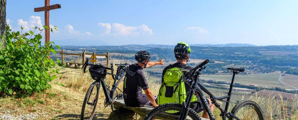 VTT Le bois de Cessieu - vue depuis la chapelle St Joseph