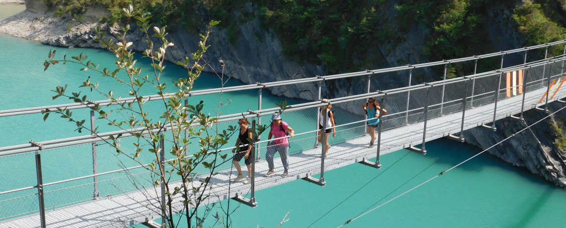 Passerelle de l&#039;Ebron (boucle en huit)