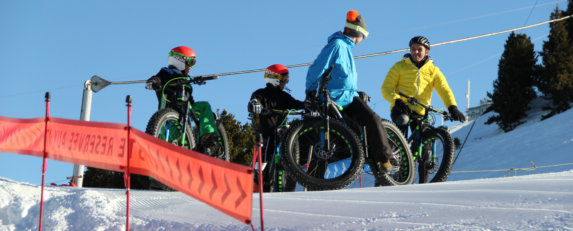 Image de VTT sur neige encadr