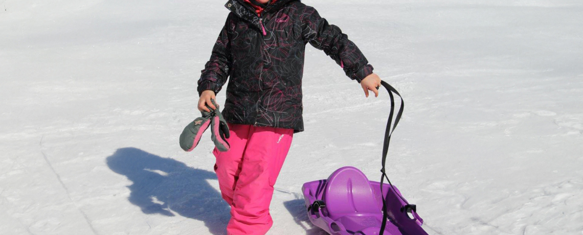 Espace luge pour enfants