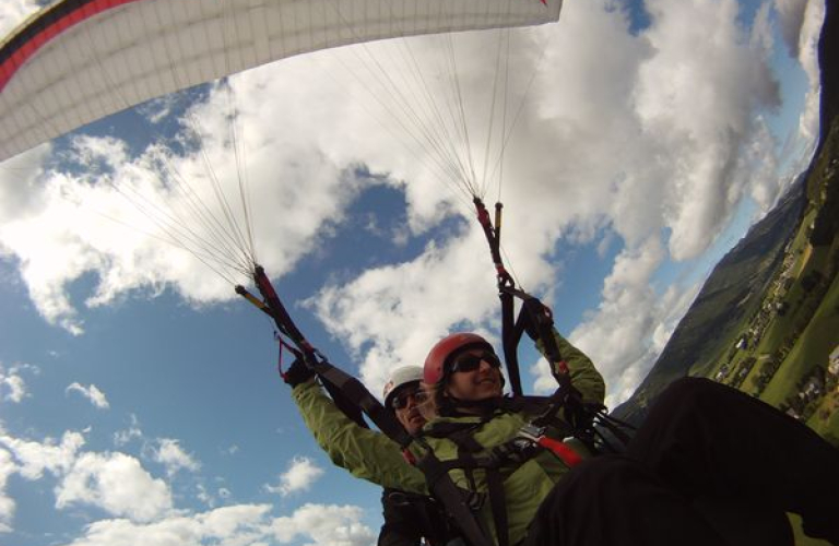 Parapente, Baptème bi-place sensation