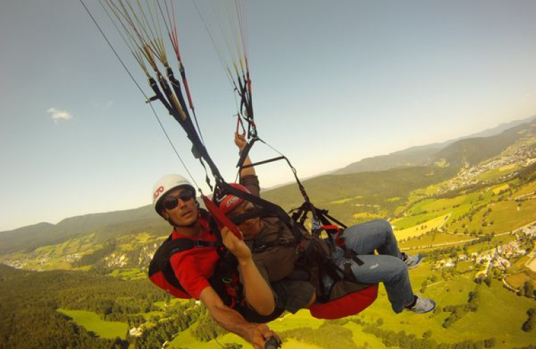 Parapente, Baptème bi-place performance