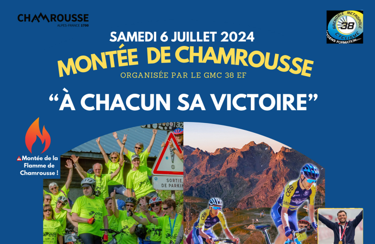 Affiche grimpe Cycliste Chamrousse