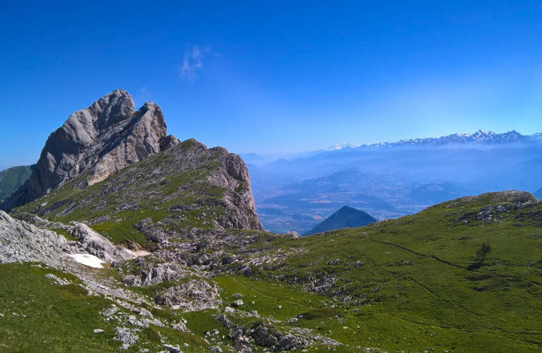 Vue depuis le Pas de l'Oeille pour le retour