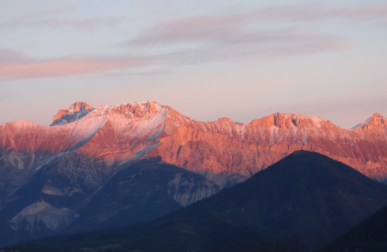 Coucher de soleil sur le Dvoluy