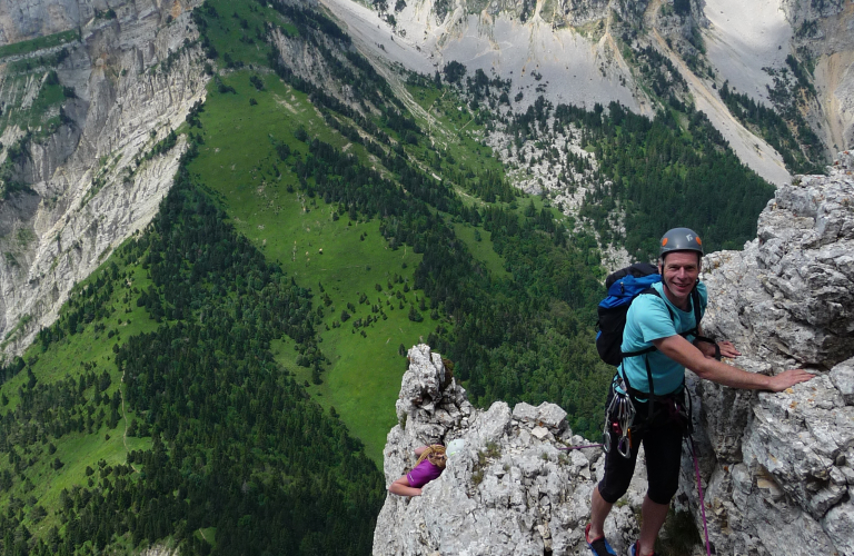 Ascension du Mont Aiguille par la voie normale