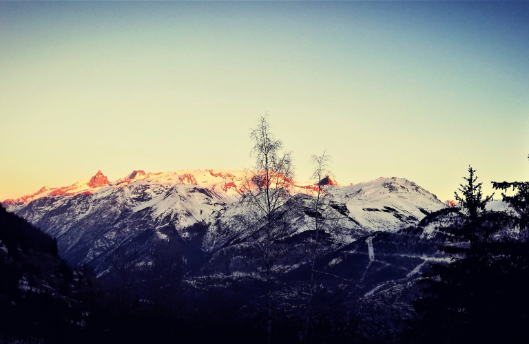 Lumire du soir sur les hauteurs d'Auris