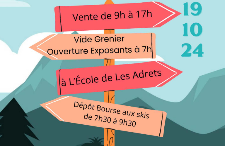 Vide Grenier &amp; Bourse aux Skis et Fartage de Les Adrets