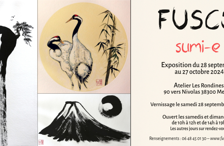 Exposition Fusco Peinture Sumi-e