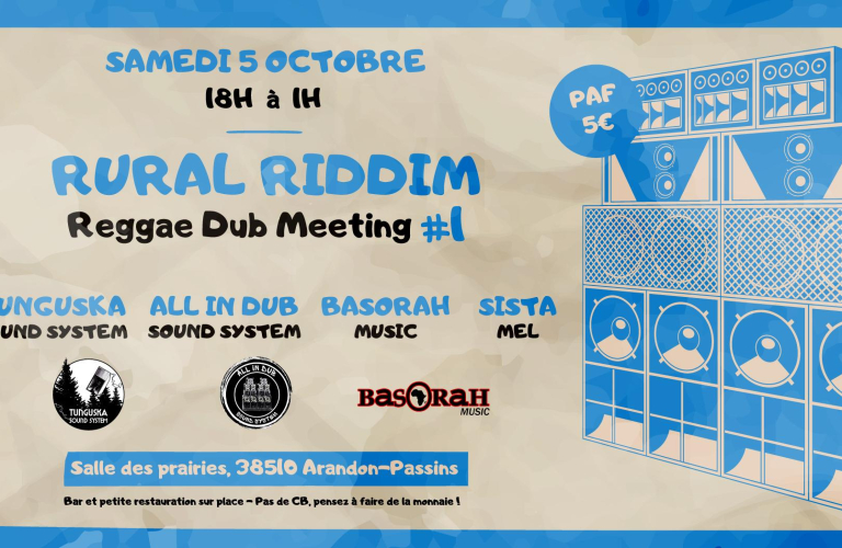 Concert reggae "Rural Riddim" - Arandon-Passins - Balcons du Dauphin