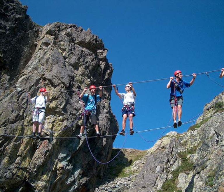 Via ferrata accompagne