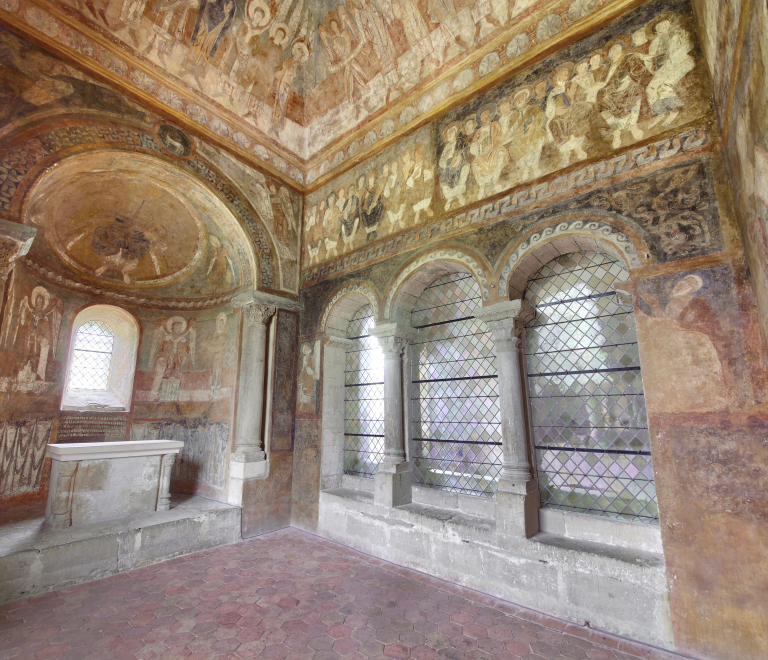 Fresques romanes de la Chapelle Haute