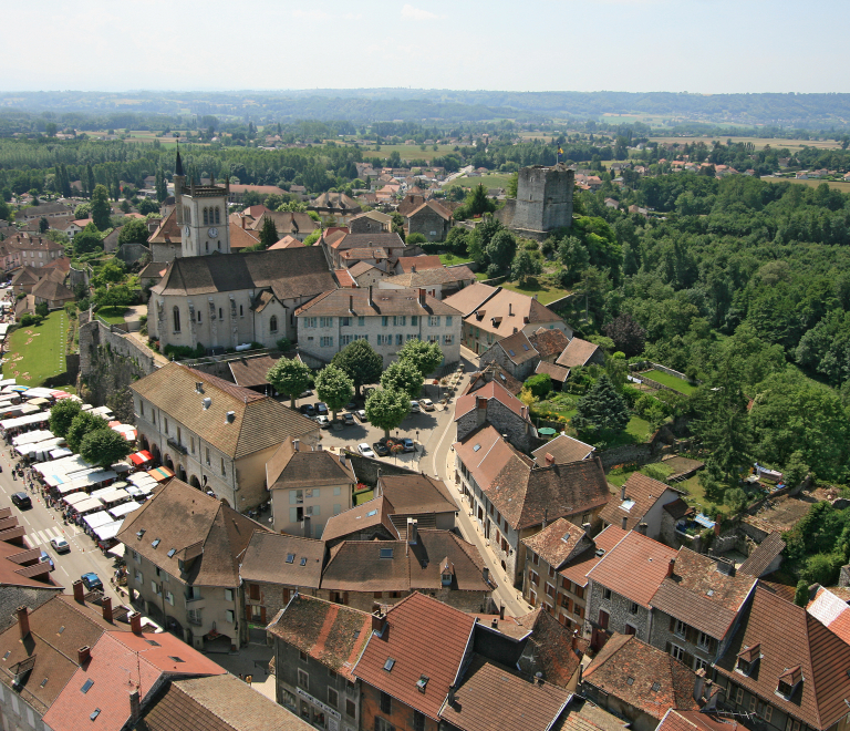 Quartier historique de Morestel, cit des peintres - Balcons du Dauphin - Nord-Isre -  moins d'une heure de Lyon