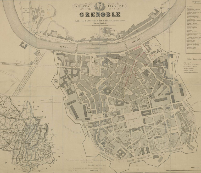 Grenoble, son évolution urbaine et architecturale, du nord au sud - Visite Ville d&#039;art et d&#039;histoire