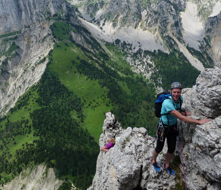 Ascension du Mont Aiguille par la voie normale